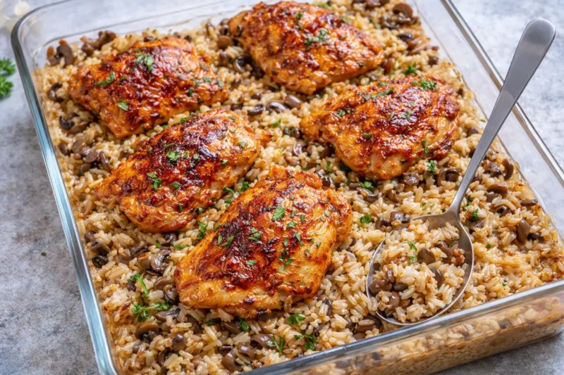 Best Oven-Baked Chicken and Rice Recipe with Rich Flavor