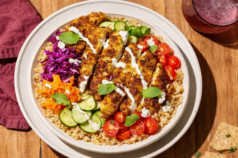 High Protein Chicken Rice Bowl for Fitness