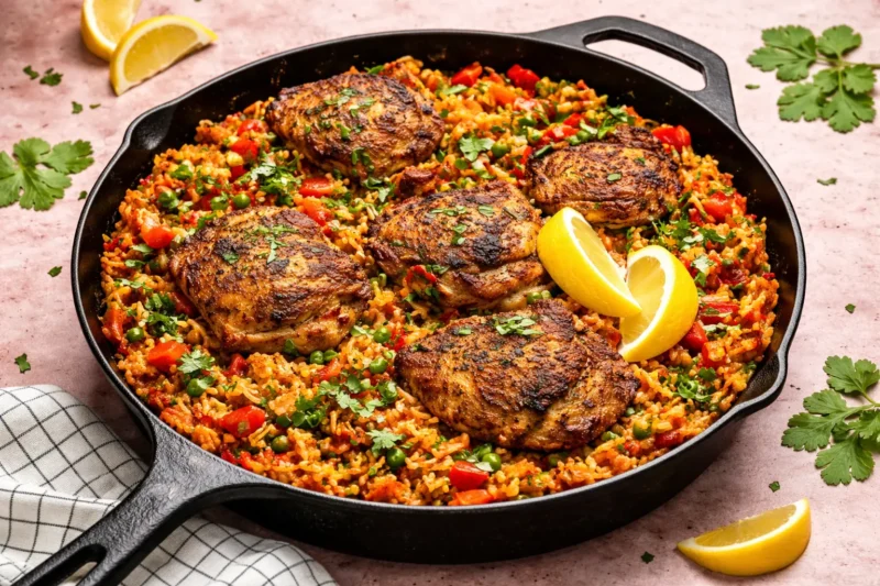 One Pot Chicken Rice Dinner Ready in 30 Minutes