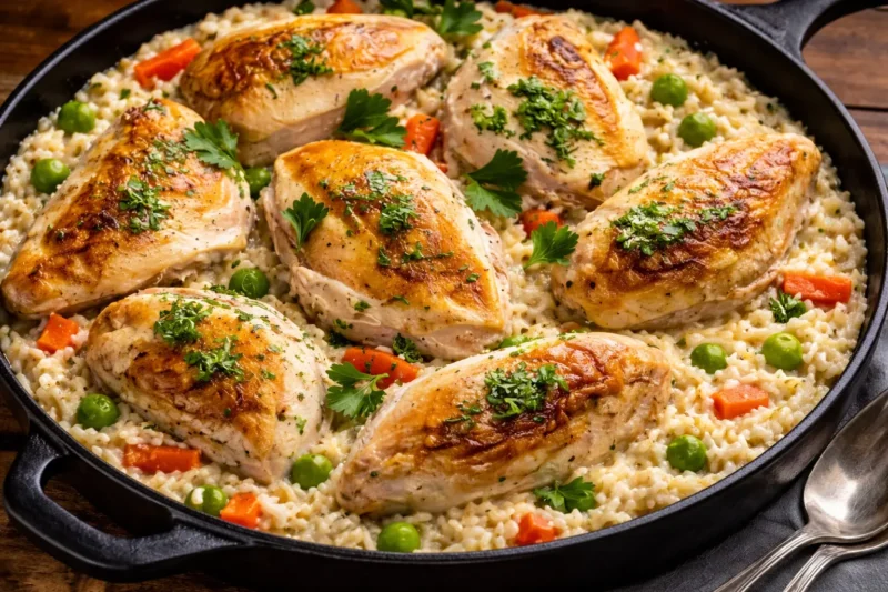 How to Make the Best Creamy Chicken and Rice Skillet Dinner