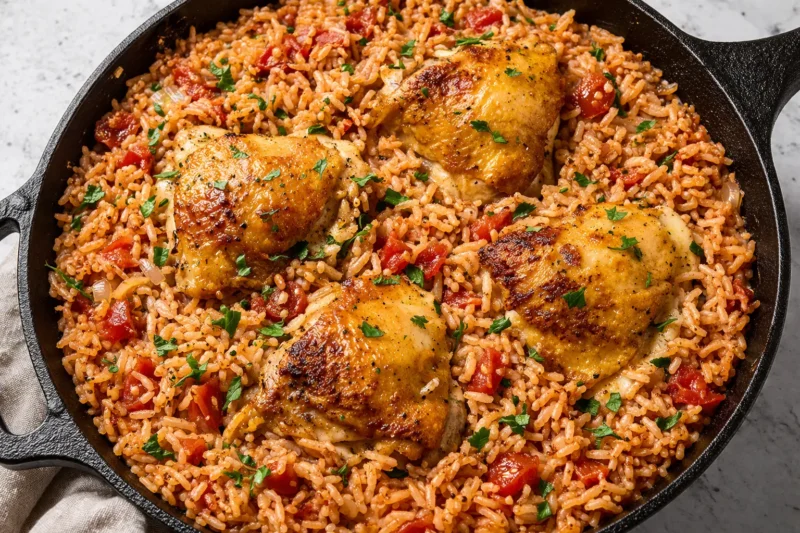 How to Make One Pot Chicken and Rice Dinner with Vegetables